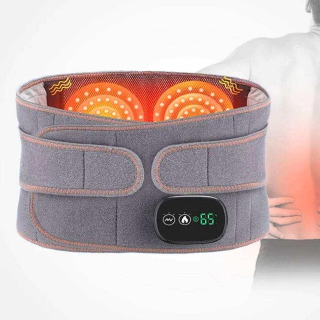 Massageador Lombar com Aquecimento e Vibração - Sem Fio
