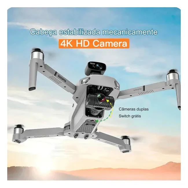 Drone com Câmera 1080P GPS WIFI e 5KM | LGraphic