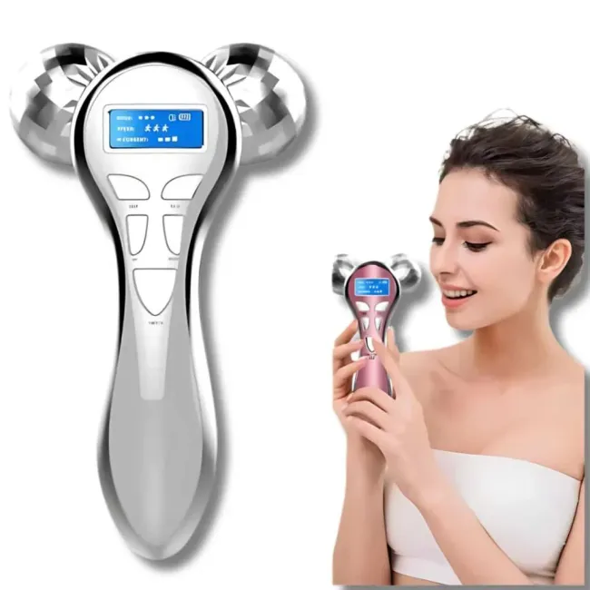 Massageador Facial Roller Microcorrente Lifting 3D