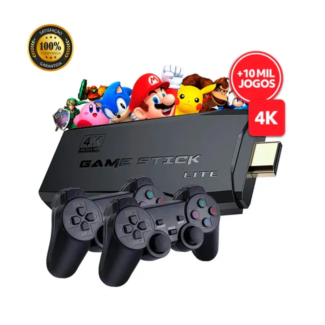 Vídeo Game Stick Retrô - Com 10000 Jogos