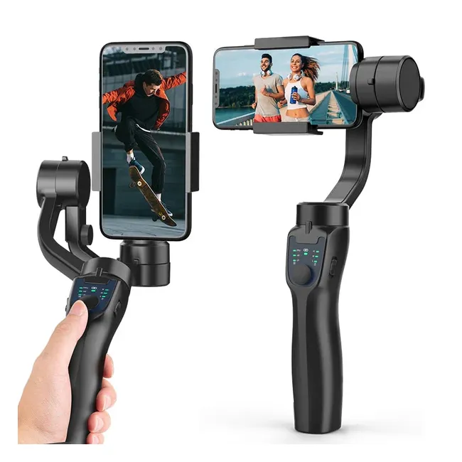Gimbal F8 Pro – Controle Bluetooth e Estabilização Avançada de 3 Eixos